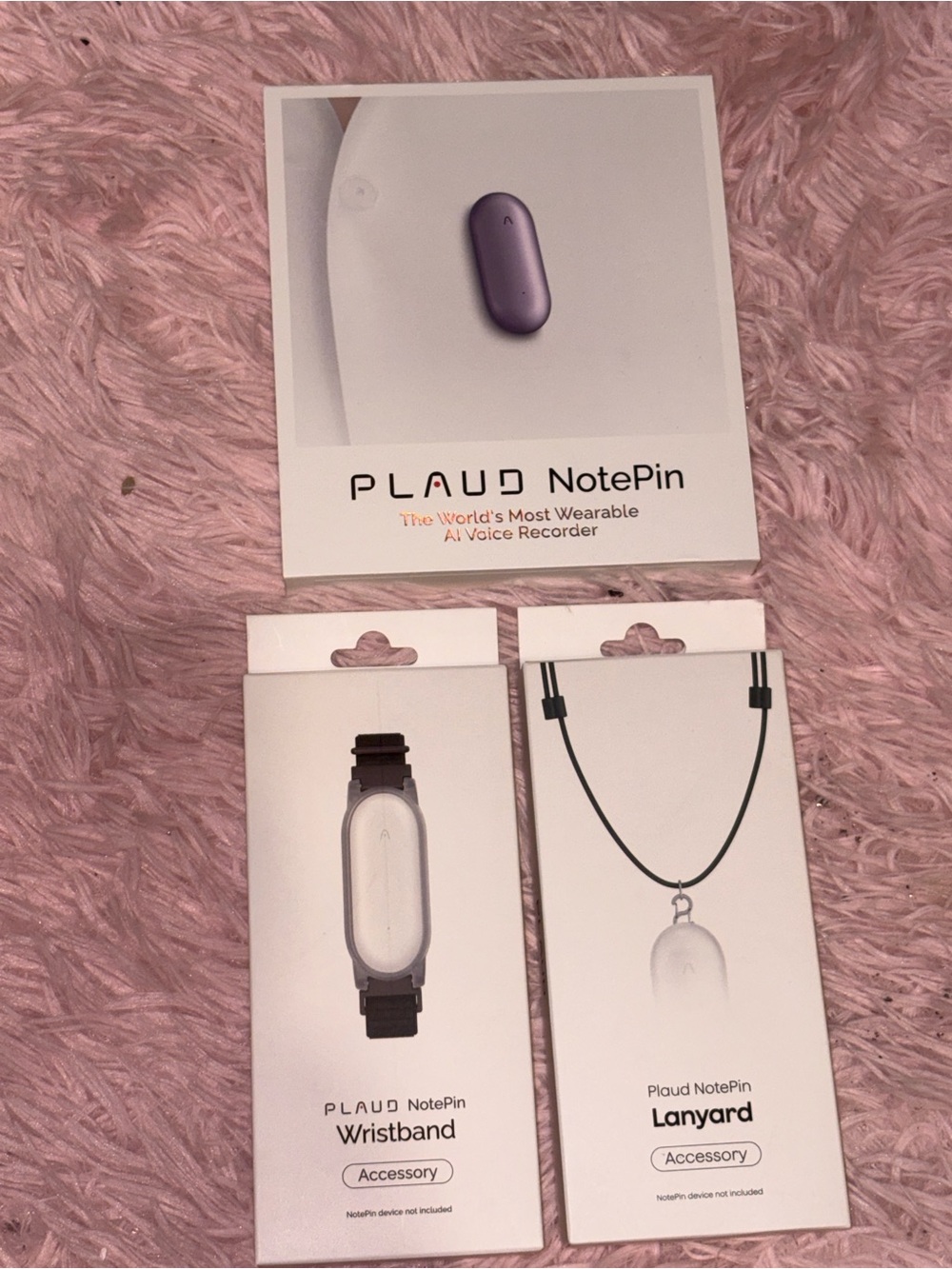 NotePin Wearable AI Voice Recorder - Purple